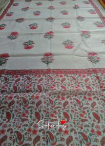 Red Printed Kurta Set