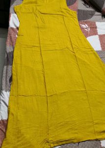 Women Blue Yellow Printed Kurta With Jacket