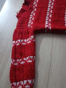 Red &amp; White Knit Sweater