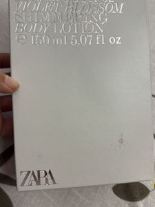 Zara Violet Blossom Shimmering Body Lotion
