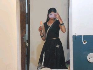 black sequin lehenga 🦢 🫧 🪞
