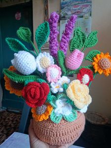 Crochet Flower Pot 🥰