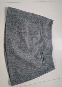 Gray Mini Skirt