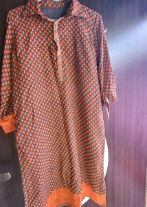 Woman straight Colar Kurta For Daily Wear