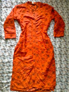 Combo Of Two Kurta Orange And Black
