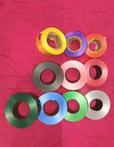 DOUBLE BELL Glossy Plastic Curly Ribbon