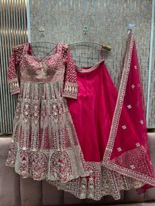 Gorgeous Wedding Gown with Skirt and Dupatta