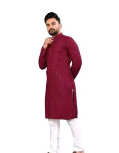 Maroon Kurta Set