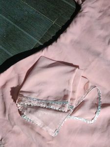 Pink Embellished Girls' farshi garara and kurti