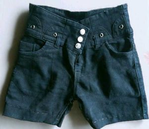 High Waist Denim Shorts