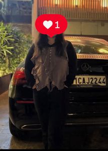 Stylish Ruffle Front Top