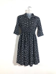 Black Printed Dress(Women’s)