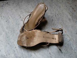 Elegant Nude Heeled Sandals