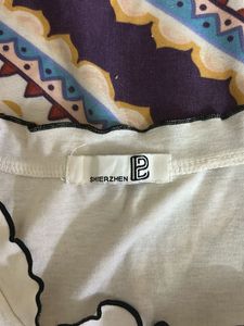 Cute White Button Top