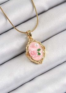 Rose Cameo Necklace