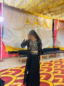 Elegant Black Palazzo Suit Set