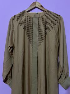Elegant Beaded Detail Duster