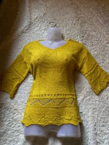 Mustard Knit Top