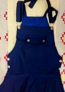 Navy Blue Dungaree dress