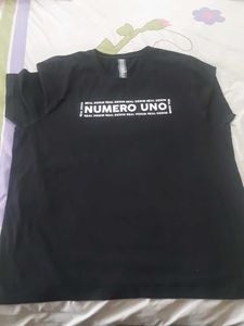 Numero Uno Black Tshirt For Girls