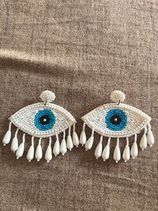 Evil Eye Beaded Earrings