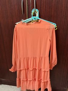 A Line Peach Dress