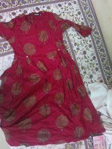 Red Printed Dress