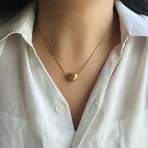 Bubble Heart Necklace Anti-tarnish