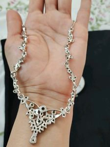 Elegant silver diamond Jewelry Set