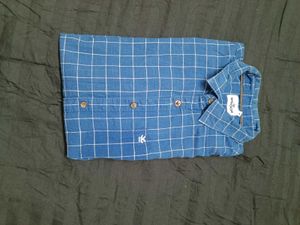 Check Blue Shirt For Men