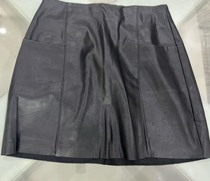 Branded Leather Women’s Skirt