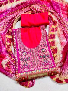 Pink Embroidered Salwar Kameez