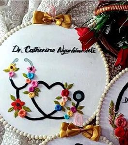 Hand Embroidered Profession Hoop