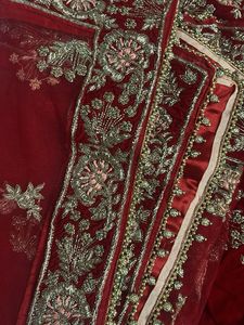 Red Embroidered Lehenga Choli