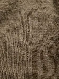 Brown Knit Dress with Collar