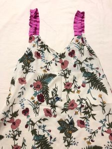 Printed High Low Dress