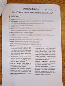 Class 10th Social Science Notes