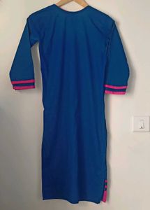 Embroidered Blue Kurti