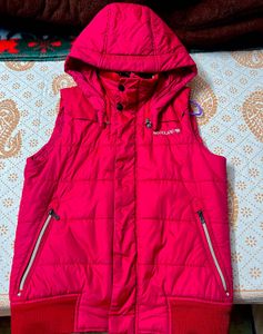 Woodland Red Padded Gillet (Half Sleeves)