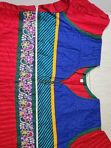 New Red Anarkali