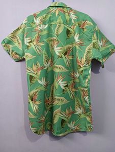 Green Floral Print Shirt