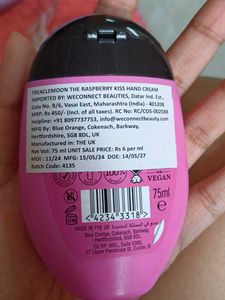 Treaclemoon The Raspberry Kiss Hand Cream