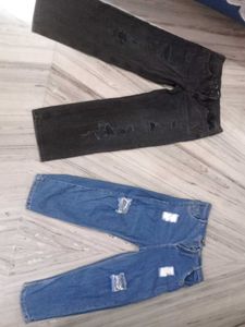 Two Ripped Black Jeans