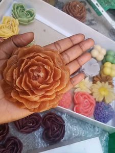 Peony Flower Candle