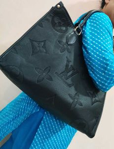 Black LV Tote Bag
