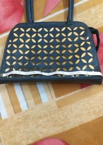 Black &amp; Golden Handbag