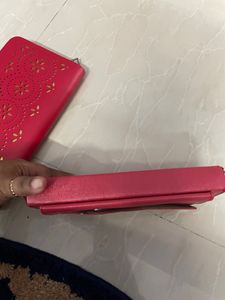 Combo Of Two Red Purse
