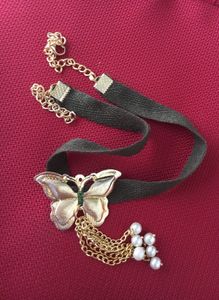 Golden Butterfly choker