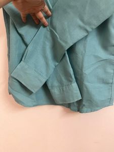 Men’s Teal Blue Formal Shirt – Full Sleeves