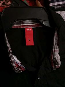 EDC MEN&#39;S SHIRT(BLACK)